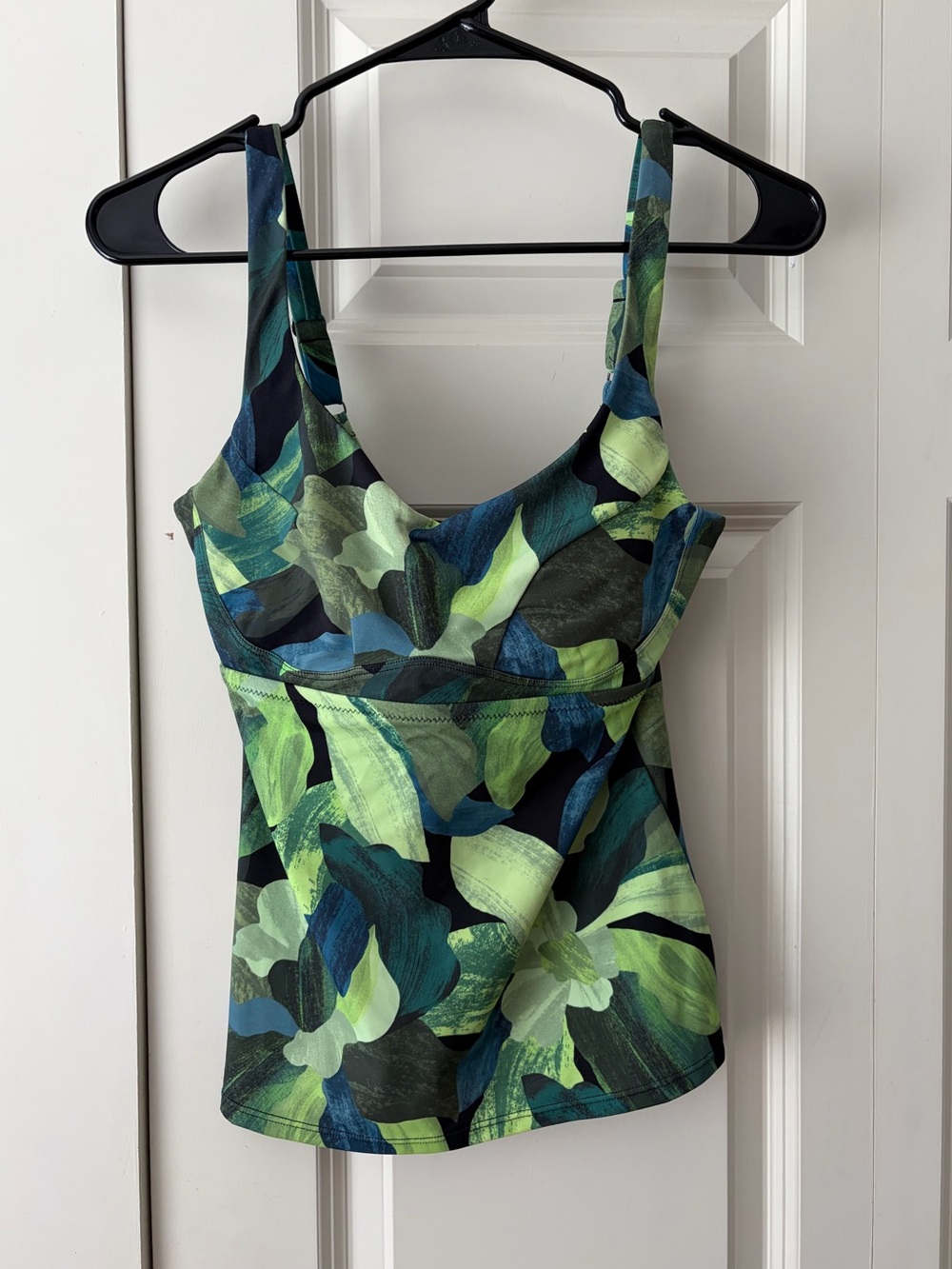 Athleta Bondi Bra Cup Tankini Liana Floral Green 34 B/C